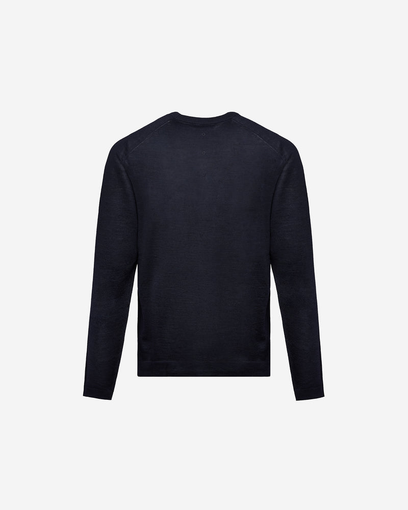 Wool and silk crew neck sweater