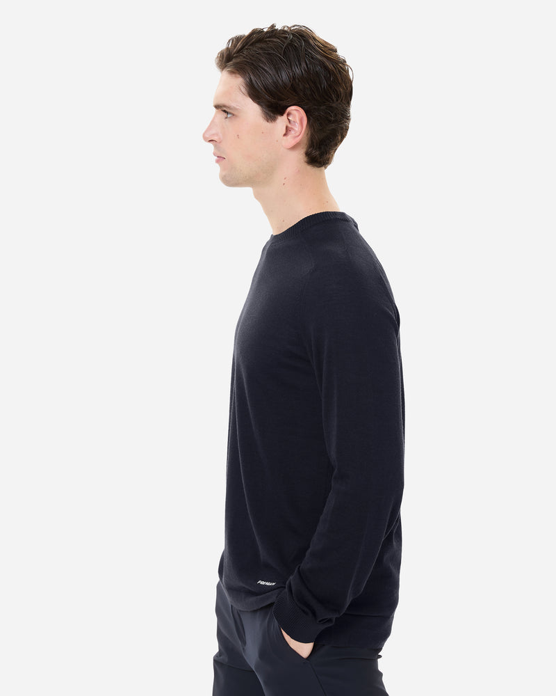 Wool and silk crew neck sweater