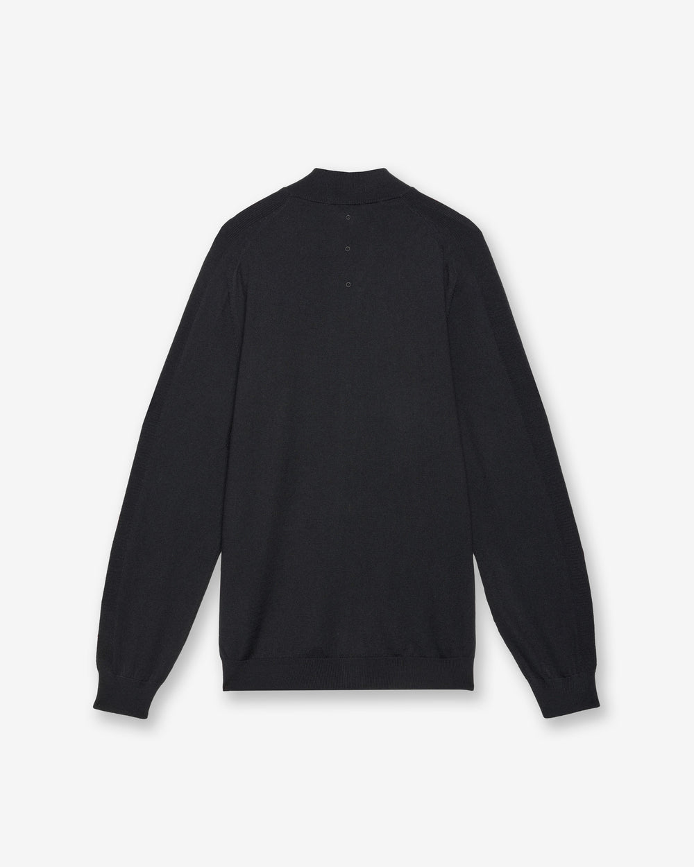 Maglia Full Zip Wool Black