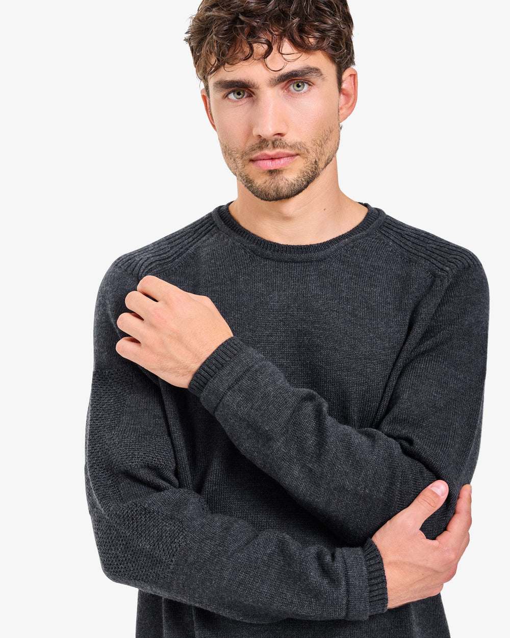 Maglia Girocollo Knit Anthracite