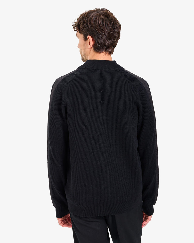 Black Full-Zip Sweater