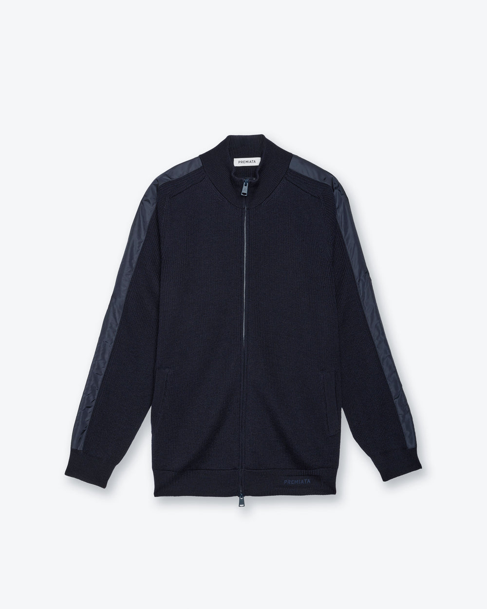 Blue Full-Zip Sweater