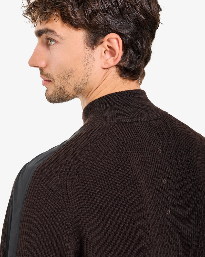 Maglia Full Zip Brown