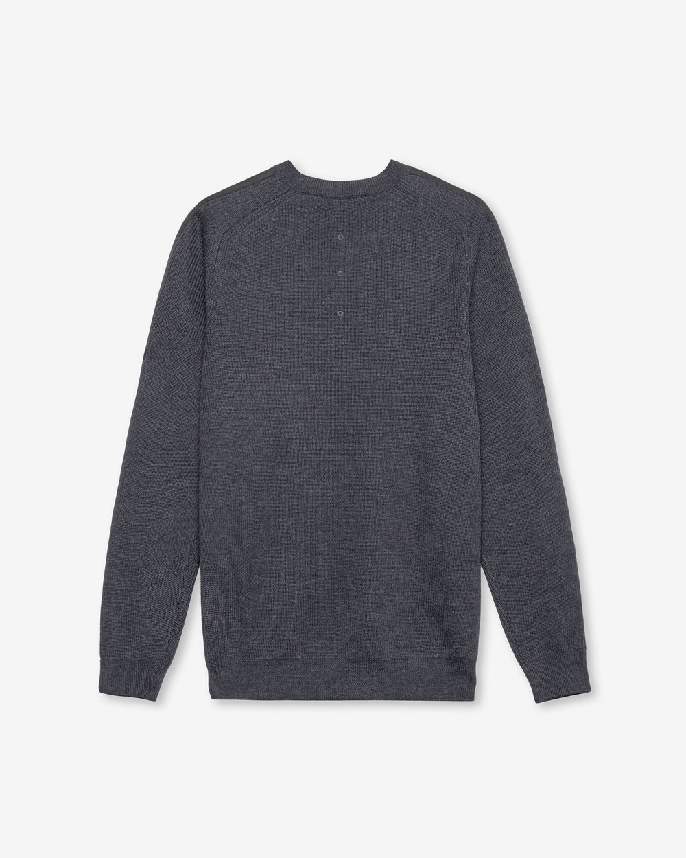 Anthracite Wool Crew Neck Sweater