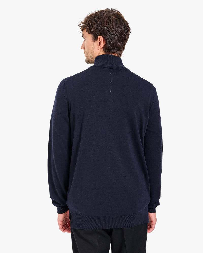 Maglia Half Zip Dark Blue