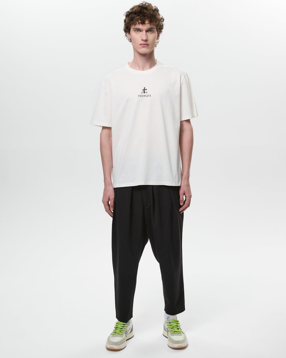 Cotton T-shirt with bonded details